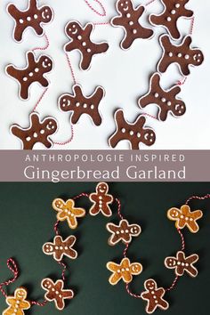 an image of gingerbread garlands with text overlay