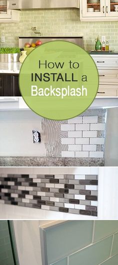 how to install backsplash in the kitchen