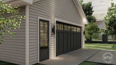 an image of a garage that is in the yard