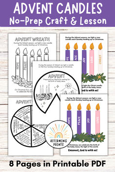 the printable activity for kids to learn how to make candles