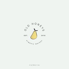 the logo for old honey's organic market, which has been designed to look like an