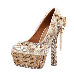 The crystal design makes you look very rich, it makes you look very attractive. The high quality fabric makes you comfortable after wearing it.Occasion:Casual, Club, Street, PromStyles: HeelHeel Height: 14cmPlatform Height: 4cmHeel Type: Stiletto HeelColor:ChampagneSize: US 5 | EU 35 | UK 3 | CN 34,US 5.5 | EU 36 | UK 3.5 | CN 35,US 6 | EU 36 2/3 | UK 4 | CN 36,US 6.5-7 | EU 37 1/3 | UK 4.5 | CN 37,US 7.5 | EU 38 | UK 5 | CN 38,US 8 | EU 38 2/3 | UK 5.5 | CN 39,US 8.5 | EU 39 1/3 | UK 6 | CN 40, Glamorous Round Toe Wedding Shoes For Banquets, Wedding Shoes With Rhinestones And Round Toe, Embellished Heels With Round Toe For Formal Occasions, Embellished Heels With Round Toe For Banquet, Banquet Wedding Shoes With Rhinestones And Round Toe, Crystal Embellished Round Toe Heels For Banquet, Embellished Round Toe Heels For Banquet, Crystal Embellished Round Toe Heels For Banquets, Glamorous Round Toe Wedding Shoes