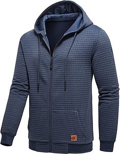 PRICES MAY VARY. Jacquard plaid fabric Zipper hoodie sweatshirt jacket 2 pockets & 1 leather label on the left Double layer hood with adjustable drawstring Rib cuffs and bottom band with spandex or enhanced stretch and recovery Mens Lightweight Jacket, Fashion Hoodies, Leather Label, Slim Shorts, Plaid Fabric, Stretch Shorts, Zipper Hoodie, Ski Jacket, Lightweight Jacket