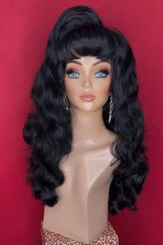 Lace front wigs and wigs with bangs, ideal for drag queens, cosplay characters, party celebrations, theatre, and wigs for women. SHIPPING UPGRADES AVAILABLE EXPRESS HANDLING (1-2 DAYS, $75) EXPEDITED HANDLING (3-5 DAY, $50) STANDARD (APPROX. 2 WEEKS, FREE)  READ BEFORE YOU BUY! ALL SALES ARE FINAL, NO EXCEPTIONS!  If you chose to purchase without reading the following listing information, you will NOT be refunded. By purchasing this item, buyer agrees without exception to all Terms of Service: ALL SALES ARE FINAL. NO REFUNDS, EXCHANGES WELCOME*. NO CANCELLATIONS AFTER PURCHASE. ITEM DESCRIPTION Handcrafted & made to order. Lace-front styles are already cut.  Shipped ready for immediate wear. May require touch-up upon receipt. Choose from multiple color options. Lace front or non-lace avail 80s Glam Hair, Movie Hairstyles, Natural Curly Wig, Les Nereides, Halloween Day, Wig With Bangs, Curly Wig, Full Wigs, Costume Wigs