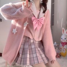 Pink Stars Sweater Coat PN5745 ●Size: S:Length 80 cm,shoulder 64 cm,sleeve 57 cm. M:Length 81 cm,shoulder 68 cm,sleeve 58 cm. L:Length 82 cm,shoulder 72 cm,sleeve 59 cm. ●Material:cotton (Please allow 1-3cm differs due to manual measurement.As different computers display colors differently,the color of the actual may vary slightly from the above images.Thanks for your understanding.) ●About Shipping: We attach great importance to the orders of each customer and parcel delivery. 1.Processing time Star Cardigan, Cute Winter Sweaters, Stars Sweater, Aesthetic Sweaters, Future Clothes, Star Sweater, Sweet Lolita, Sweater Coat