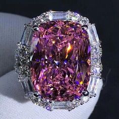 Item : Ring. Stone Type : Cubic Zirconia. Pink Cushion, Marriage Ring, Colored Engagement Rings, Pink Cushions, Silver Ring Set, Cushion Cut Diamonds, Perfect Engagement Ring, Pink Diamond, Types Of Rings