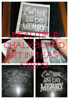 chalkboard art in easy steps