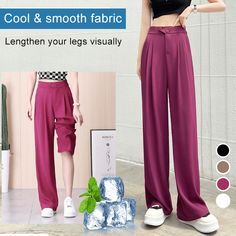 Woman's High waist wide leg pants Loose Pants