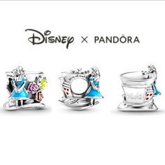 Me Without Price Tags Pandora X Disney Alice In Wonderland & The Mad Hatter's Tea Party Charm 799348c01 Bundle Up And Save $$ Pandora Summer, Pandora Green, Pandora Purple, Pandora Star, Pandora White, Alice In Wonderland Mad Hatter, Pandora Red, Wonderland Mad Hatter, Pandora Blue