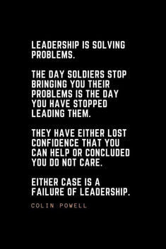 a black and white photo with the words, leader is solvig problems