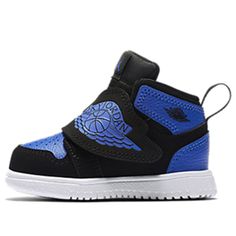 Nike Sky Jordan 1 TD 'Hyper Royal' Black/Hyper Royal-White Infant/Toddler Shoes Gifts For Newborns, Diamond Shoes, Baby Jordans, Retro Basketball Shoes, White Basketball Shoes, Baby Nike, Funny Baby Clothes, Camo Baby Stuff