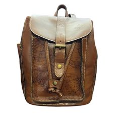 Patricia Nash Aberdeen Brown Leather Backpack With Adjustable Straps Conditions: Great! No Rips Or Stains Size: Approximately 10"H X 8.75"W X 4.75"D Brown Leather Backpack, Aberdeen, Leather Backpack, Brown Leather, Adjustable Straps, Bag Lady, Backpacks, Leather, Women Shopping