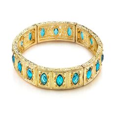 Gold Tone Aqua Blue Navette Stretch Bracelet 1928 Jewelry, Filigree Jewelry, Vintage Style Earrings, Vintage Inspired Jewelry, Jewelry Companies, American Jewelry, Stylish Jewelry, Plant Life, Stretch Bracelet