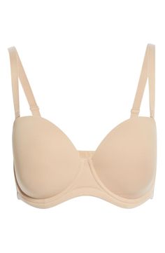 Wacoal Red Carpet Convertible Strapless Bra | Nordstrom Full Coverage Nursing Bra With Padded Cups, Solid Full Coverage Nursing Bra With Padded Cups, Classic Beige Underwire Bra, Classic Full Coverage Padded Bra, Classic Full Coverage Bra With Padded Cups, Fitted Push-up Bra With Removable Straps, Classic Padded Solid Bra, Classic Padded Solid Color Bra, Elegant Beige Seamless Nursing Bra