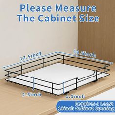 there is a bed frame that has measurements for the top and bottom sides on it