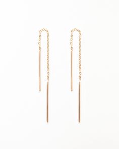 "Mini 14k solid gold Threader earring. Simple, minimalist Earring Total length: 3\" Available in 14K Yellow Gold or 14K White Gold 1 Piece or 1 Pair Extra Long Thread earrings : https://www.etsy.com/listing/681409925/extra-long-thread-earring-14k-gold?ref=shop_home_active_9&frs=1&crt=1" Cheap Gold Linear Earrings For Gifts, Modern 14k Gold Everyday Linear Earrings, Rose Gold 14k Linear Earrings For Pierced Ears, Minimalist 14k Rose Gold Linear Earrings, Minimalist 14k Gold Tarnish Resistant Threader Earrings, Minimalist 14k Gold Dangle Threader Earrings, Minimalist 14k Rose Gold Threader Earrings, Minimalist 14k Gold Threader Earrings For Formal Events, 14k Gold Minimalist Linear Earrings