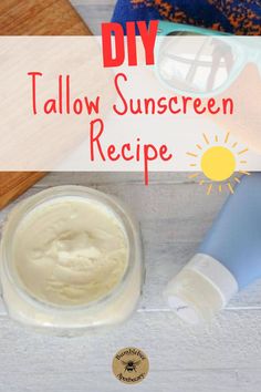 Nobody likes a sunburn! As I was making my yearly batch of DIY sunscreen, I thought I’d add my all time favorite skincare ingredient. If you’re a tallow fan like I am, you’ll want to know how to make tallow sunscreen. I am obsessed with tallow for skincare. Tallow is overflowing with an abundance of skin friendly nutrients, including fat soluble vitamins and antioxidants. 
Pin Now, Make Later! Einkorn Sandwich Bread, Tallow Benefits, Tallow Sunscreen, Make Tallow, Tallow Recipe, Einkorn Sourdough, Sunscreen Recipe, Sourdough Sandwich Bread, Sunscreen Ingredients