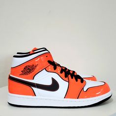 Air Jordan 1 Mid Se Turf Orange Dd6834 802 100% Authentic Brand New With Original Box Shipping Same Day Or Next Day Orange Low-top Jordan Shoes With Cushioned Footbed, Sporty Custom Patent Leather Lace-up Sneakers, Sporty Custom Lace-up Patent Leather Sneakers, Custom Patent Leather Lace-up Sneakers, Casual Patent Leather Sneakers With Translucent Outsole, White Patent Leather Sneakers With Round Toe, Orange Synthetic Custom Sneakers With Round Toe, Modern Orange Sneakers With Translucent Outsole, Sports Sneakers With Patent Leather And Round Toe