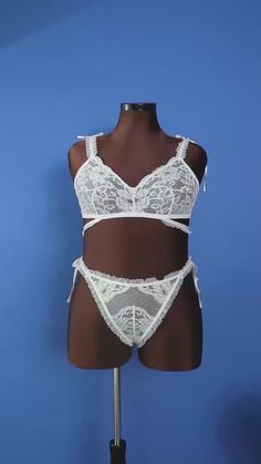 Say "I do" to this bralette designed with ultra-feminine details including ruffle micro-dot mesh straps, functional satin bows and iridescent lace. Lace Underbust Bra With Lace Closure, Underbust Bra With Lace Closure, Party Bra With Delicate Straps And Underwire, Party Mesh Bra With Removable Pads, Party Bra With Removable Pads In Mesh, Lace String Bra With Lace Closure, Party String Bra With Lace Trim, Party Lace Trim String Bra, White Wedding Bra With Adjustable Straps