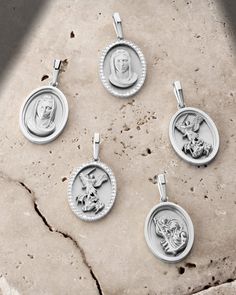 Show off your style and spirituality with our silver St. Mary Pendant. With fine detailing and a satin finish, you celebrate your faith and devotion to Saint Mary every day. Cross Necklace Simple, St Michael Pendant, St Christopher Pendant, Cross Necklaces, Simple Cross, St Christopher, Saint Michael, Saint Christopher, Saint Mary