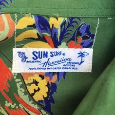 "PLEASE ASK ANY QUESTION BEFORE BUYING THIS IS USED CLOTHING PLEASE DONT EXPECTED IT TO BE LIKE NEW OR IN PRISTINE CONDITION Rare!! SUN SURF Hawaii Shirt Rayon Aloha Design Sugar Cane Japanese Brand Full Print Surf Picnic Beach Size Large tag sun surf material rayon 100% saiz on tag L (large) Mesasures About ( Approximately) -Armpit to Ampit : 22.5 inch -Length (back collar down) : 29 inch condition used good condition 8/10 **No Tears No Stains And No Hole** Payment : ((Accept \"PAYPAL\" Only))" Hawaiian Camp Shirt For Surfing, Green Hawaiian Summer Shirt For Vacation, Beach Camp Shirt With Vintage Print, Green Summer Hawaiian Shirt For Vacation, Beach Cotton Camp Shirt With Vintage Print, Summer Printed Green Camp Shirt, Printed Green Camp Shirt For Beach Season, Vintage Green Camp Shirt For Beach, Green Printed Summer Camp Shirt