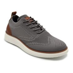 Step into comfort and style with these Akademiks men's wingtip knit oxford shoes. Click this FOOTWEAR GUIDE to find the perfect fit and more! Step into comfort and style with these Akademiks men's wingtip knit oxford shoes. Click this FOOTWEAR GUIDE to find the perfect fit and more! FEATURES Breathable knit design upper Memory foam for all day comfort Lace-up closure for a secure fitDETAILS Polyester knit fabric upper and lining Synthetic thermoplastic polyvinyl chloride midsole and outsole Roun Polyvinyl Chloride, Knitting Designs, Memory Foam, Oxford Shoes, Knitted Fabric, Knit Fabric, Men's Shoes, Oxford, Perfect Fit