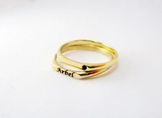 Signet Rings Solid Gold Rings Set Black Spinel Ring 14k | Etsy Elegant Adjustable Stackable Signet Ring, Elegant Yellow Gold Stackable Initial Ring, Elegant Personalized 14k Gold Stackable Rings, Elegant Stackable Adjustable Engraved Ring, Stackable Double Band Rings As Gift, Stackable Double Band Rings For Gift, Elegant Adjustable Stackable Engraved Ring, Elegant Personalized Yellow Gold Midi Rings, Elegant Personalized Midi Rings