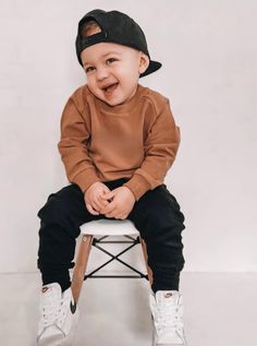 . 95% Organic Cotton, 5% Spandex . French Terry . Gender Neutral . Ribbed Hem, Cuffs & Neckline . Matching Joggers Sold Separately . True to size, size up for an oversized fit Baby Boys Outfit Ideas, Toddler Thanksgiving Outfit Boy, Baby Boy Winter Outfits Newborn, Sporty Boy Outfits, Young Boy Outfits, Baby First Haircut Boy