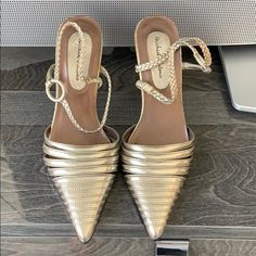 Light Gold Brand New But I Had It For A While Michael Antonio, Gold Branding, Shoes Color, Shoes Shoes, Shoes Women Heels, Shoes Heels, Women Shoes, Brand New, Heels