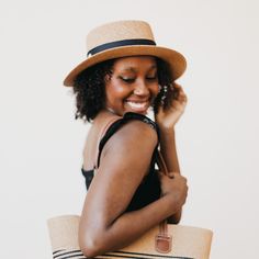 The Panama Piper Straw Hat is light-colored, lightweight, and breathable and perfect to dress up or casually this summer. This adjustable hat features a wide detailed band in either brown or black to pair with any outfit of your choosing. Take it to the beach or a summer wedding offering sun protection and style! 23.5" Adjustable Circumference 3" Wide Brim 2 Color options, brown or black PS Metal Tag on hat 100% Paper material Baggallini Bags, Athleisure Sneakers, Metal Tag, Metal Tags, Paper Material, Flip Flop Shoes, Women's Hats, The Pretty, Adjustable Hat