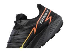 Upgrade your everyday style instantly by choosing the Salomon® Thundercross sneakers that offer optimal support all day. The shoes have a textile or synthetic upper, breathable textile lining, and cushioned Ortholite® footbed. The sneakers have a Quicklace® lacing system on the front for an adjustable fit..Brand lettering on the side..Round toe design..Aggressive 5mm lugged sole..Rubber outsole..Imported. Functional Lace-up Sneakers With Arch Support, Black Trail Running Shoes With Arch Support, Low-top Trail Running Sneakers With Arch Support, Black Trail Running Sneakers With Arch Support, Black Sneakers With Arch Support For Trail Running, Low-top Sneakers With Arch Support For Trail Running, Athleisure Sneakers For Trail Running With Arch Support, Athleisure Sneakers With Arch Support For Trail Running, Sporty Running Shoes With Arch Support For Outdoor