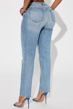 Available In Medium Wash. Mom Jean Low Stretch 5 Pocket Distressed 27.5" Inseam 11.5" High Rise Disclaimer: Due To The Specialized Wash & Distressing Process, Each Garment Is Unique. 99% Cotton 1% Spandex Imported | Mama Said 90s High Rise Mom Jeans in Medium Wash size 20 Plus by Fashion Nova Mom Jean, High Rise Mom Jeans, Top Shoes, Active Wear For Women, Size 13, Size 20, Clothes For Sale, Fashion Nova, Size 16