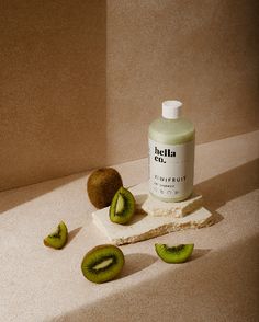 📸 Product Photography by @expplus33 📸: Elevate your hair care routine with Hella Kiwi Shampoo, beautifully presented in a tranquil setting of deep beige, surrounded by grounding stone and the freshness of kiwi. Pamper your locks with nature's goodness. 🥝🌸💆 #HellaKiwiShampoo #NourishedLocks #MoodyOasis #HairCareElegance Cosmetic Branding, Product Photography Studio, Ad Photography, Beauty Video Ideas, Beige Stone, Product Photographer, Beauty Products Photography, Natural Shampoo, Hair Skin Nails