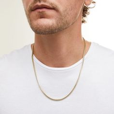 Franco snake chain has a substantial look and feel for a commanding presentation. Solid 10K gold 3.0mm width 22.0 inches; lobster claw clasp Simple Gold Chain For Men, Male Gold Necklace, Snake Chain Necklace Men, Snake Gold Chain Men, Men’s Gold Chain Necklace, Minimalist Yellow Gold-plated Snake Chain Necklace, Simple Gold Chain, Chain For Men, Snake Chain Necklace