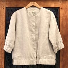 Nwot Eileen Fisher Spring Jacket In Twinkle Linen. Pockets! New To Poshmark? Get $10 Off When You Use Code Imagineabel When You Sign Up! Spring Neutral Outerwear With Button Cuffs, Classic Linen Outerwear For Daywear, Spring Jacket, Linen Jacket, Spring Jackets, Bomber Jackets, Eileen Fisher, Bomber Jacket, Jackets & Coats