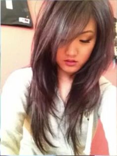 Side Bangstyle Hair Long Layers, Emo 2000, Making Oc, Side Bangs With Long Hair, Haircut Inspo, Side Bangs Hairstyles, Dramatic Hair, Hair 2018