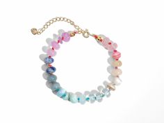 Pastel Rainbow Mixed Gemstone Beaded Bracelet Stack, Opalite Rondelle Beads, Meaningful Jewelry 14k Gold Multicolor Faceted Oval Beads Bracelets, Multicolor Bracelets With Faceted Oval Beads, Multicolor Crystal Bracelet With Round Natural Stones, Multicolor Rondelle Beaded Bracelets With Natural Stones, Multicolor Pearl Bracelet With Gemstone Beads, Multicolor Rondelle Bracelets For Jewelry Making, Multicolor Polished Beads Crystal Bracelet For Gift, Gift Multicolor Polished Beads Crystal Bracelet, Multicolor Hand-strung Bracelets With Oval Beads