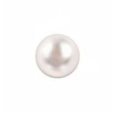 a white pearl on a white background