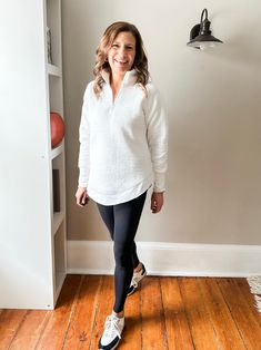 Ribbed Half-Zip Pullover