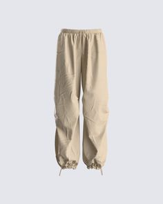 Parachute pants are a baddie essential, we don't make the rules 😜 Made with cargo pockets, an elastic waistband, and a functional drawcord for an adjustable look that is comfy, yet stylish 🖤 Baddie Pants, Pants Png, Pretty Pants, Clothing Png, Parachute Pant, Future Of Fashion, Welcome To The Future, Baggy Trousers, Practice Outfits