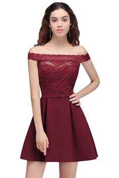 Buy high quality discount fashion dresses from newarrivaldress.com. Shipping worldwide, custom made all sizes & colors. SHOP NOW Fitted Boat Neck Prom Dress, Fitted Boat Neck Dress For Prom, Off-shoulder Mini Dress For Prom Season Banquet, Fitted Sleeveless Off Shoulder Dress For Banquet, Red Off-shoulder Homecoming Dress, Off-shoulder Red Dress For Homecoming, Red Off-shoulder Dress For Homecoming, Red Off Shoulder Dress For Prom Season, Trendy Lace Dresses