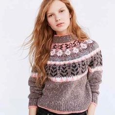 Urban Outfitters Wool Fair Isle Sweater. Never Worn, New With Tags, Perfect Condition! Perfect For Snowy Weather Or Holidays. Pink Fair Isle Pattern Top For Fall, Casual Pink Tops With Fair Isle Pattern, Casual Pink Fair Isle Pattern Tops, Pink Fair Isle Sweater For Fall, Pink Fair Isle Pattern Sweater For Fall, Pink Fair Isle Pattern Sweater, Pink Crew Neck Sweater With Fair Isle Pattern, Pink Tops From Urban Outfitters For Fall, Pink Fair Isle Crew Neck Sweater