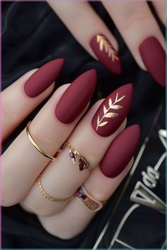 Acrylic Matte Nail Designs, Matte Autumn Nails, Gel Nails With Designs, Nails Inspiration Matte, Autumn Nails Matte, Matte Color Nails, Nails Types, Mate Nails, Nail Art Matte