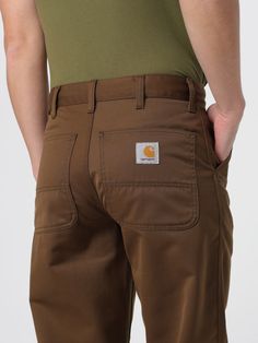 Pants CARHARTT WIP Men color Brown Pantalon Carhartt, Men Carhartt, Brown Pants, Carhartt Wip, Italian Fashion Designers, Italian Fashion, Mens Pants, Black And Brown, Brown And Grey