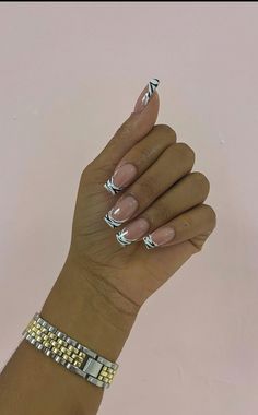 Zebra French Tip Nails Short, French Tip Nails Zebra Print, Zebra French Tip Nails Square, Short Zebra French Nails, Zebra Print Tip Nails, Zebra Tips Nails, Square French Designs, French Tip With Zebra Print, Nail Prints Designs