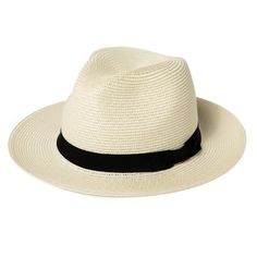 PRICES MAY VARY. Packable and Foldable - The Fedora hats are packable and foldable to be easily carried inside your bag,great for cruise & travel, beach vacation, outdoor hiking and the like. Also it can regain its shape easily. Wide Brim Hat with UV Protection - Comhats straw hat features with 2.75- 3.15 inch (7-8cm) wide brim provides a perfect shade to your head,face and neck;Straw panama hat can provide UPF 50 rated protection ! Stylish Fashion Accessory - We have more straw hats with unique Fedora Hat For Women, Straw Panama Hat, Straw Fedora Hat, Comfortable Headbands, Fedora Hat Women, Hat Wide Brim, Fedora Hats, Straw Fedora, Straw Hats