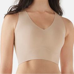 True & Co Women S Beige Comfort Pullover Removable Pads V-Neck Lift Bra. New With Tags. All Our Items Come From A Smoke Free Environment. We Would Be Happy To Combine Shipping So Feel Free To Look Around Our Store And Let Us Know If You Have Any Questions. Soft Touch Stretch V-neck Bra, V-neck Stretch Bra With Soft Touch, Solid Stretch V-neck Bra, Seamless V-neck Shapewear Intimate, V-neck Stretch Bra For Loungewear, Stretch V-neck Bra For Loungewear, Elegant Stretch V-neck Bra, Stretch V-neck Bra, Fitted V-neck Bra With Soft Touch