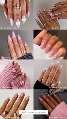 Pedicure Nail Ideas, Coquette Nail Ideas, Pink Ribbon Nails, Aesthetic Nail Art, Coquette Nail, Coquette Nails, New Nail Trends, Aesthetic Nail, Pink Chrome Nails