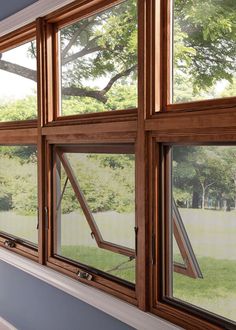 Latest Window Designs, Wooden Window Design, Milgard Windows, Modern Window Design, House Awnings, House Window Design, Awning Windows, Residential Windows, Replacement Windows