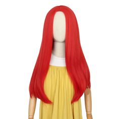 PRICES MAY VARY. This girls red long wig is specially designed and manufactured for kids, Recommended Age Grade of the wig is 6 years+ Quality Material - This child red wig is made of heat resistant fiber, pretty comfortable, not itchy, realistic simulated scalp part at the top of the wig looks like real hair Adjustable Cap Structure - Max head circumference 56cm and we add elastic straps within the cap for kids to grace the size a little bit, so it would fit and stay in place well; Strong Doubl Kids Old Lady Costume, Red Hair Wig, Straight Red Hair, Old Lady Costume, Sally Costume, Kids Wigs, Red Wig, Grey Wig, Center Part